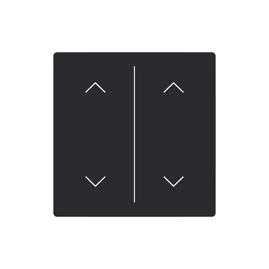 Busch-Jaeger Abdeckung als Wippe 2-fach mit Symbol Auf/Ab Format 63 - solo/future 2CKA006199A0252 LFAW/A.2.63.11-885