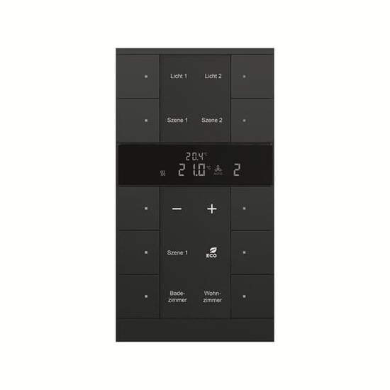 Busch-Jaeger Raumtemperaturregler mit Bedienfunktion 10-fach Busch-Tenton 2CKA006330A0052 SBR/U10.0.11-885