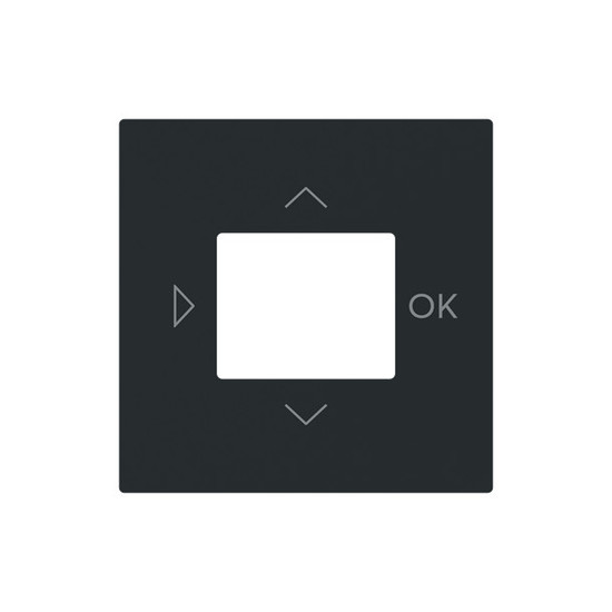 Busch-Jaeger Zentralscheibe mit Aufdruck Symbole Pfeile und OK für Zeitschaltuhr 2CKA006430A0453 6435-45M