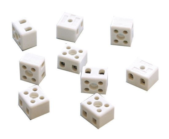 Deko-Light Klemme Keramik, Keramik, Weiß, 21 mm, 120W 100301