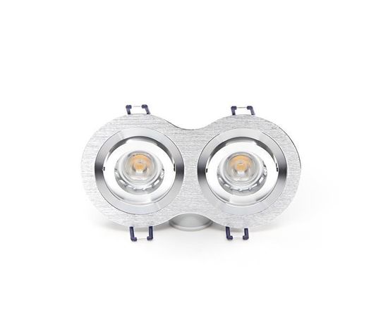 Deko-Light Deckeneinbauring, Mira, silber, 12V, GU5.3 MR16, 2x max. 35W 110009