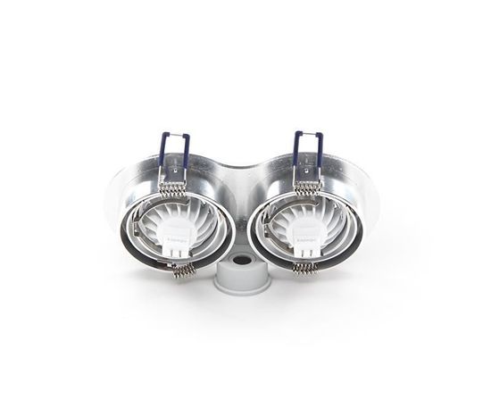 Deko-Light Deckeneinbauring, Mira, silber, 12V, GU5.3 MR16, 2x max. 35W 110009