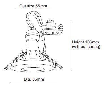 Deko-Light Deckeneinbauring, Alcor, silber, GU10, max. 35W, IP54 110014