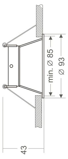 Deko-Light Einbaurahmen, Arktur rund, Signalweiß, 12V, GU5.3 MR16, max. 50W 110019