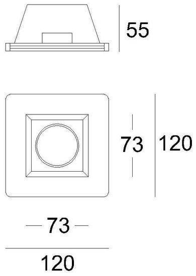Deko-Light Deckeneinbauring, weiß, 12V, GU5.3 MR16, max. 50W 110500