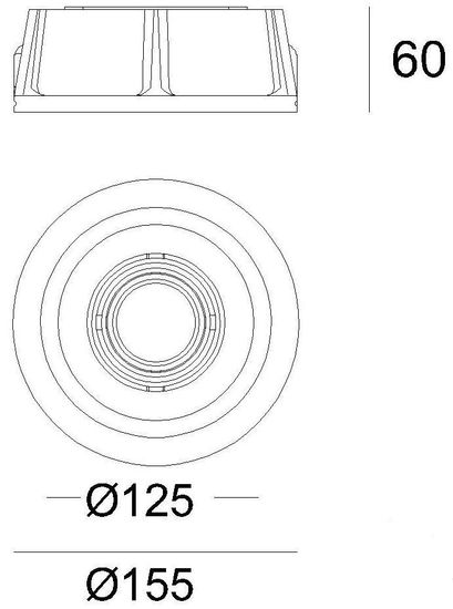 Deko-Light Einbaurahmen, weiß, 12V, GU5.3 MR16, max. 50W 110503