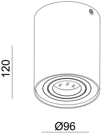 Deko-Light Deckenaufbauleuchte Bengala, GU10, max. 50W, Alu, Silber 122416
