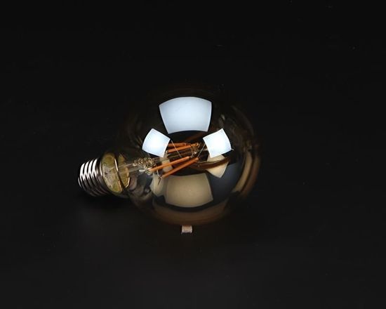 Deko-Light Leuchtmittel, Filament E27 G95 2200K, Warmweiß, 300°, E27, 44W 180060