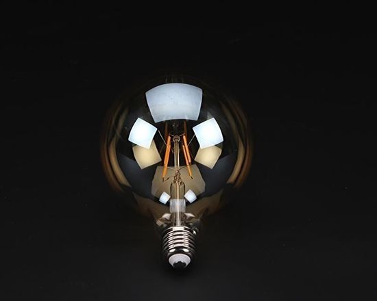 Deko-Light Leuchtmittel, Filament E27 G125 2200K, Warmweiß, 300°, E27, 44W 180066