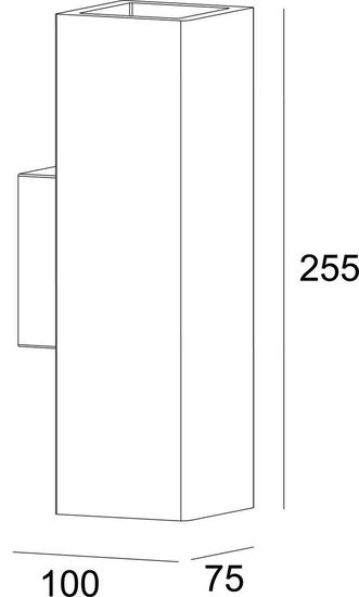 Deko-Light Wandaufbauleuchte Essa, GU10, 2x max. 35W, Gips, weiß, überstreichbar 341105