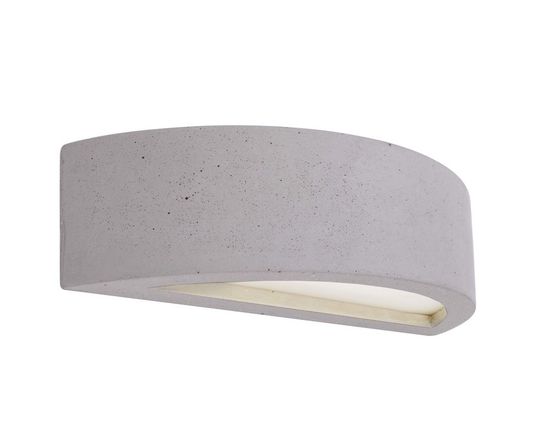 Deko-Light Wandaufbauleuchte Sarin, E14, max. 25W, Beton, grau 341178