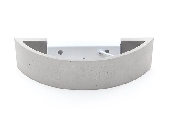 Deko-Light Wandaufbauleuchte Sarin, E14, max. 25W, Beton, grau 341178
