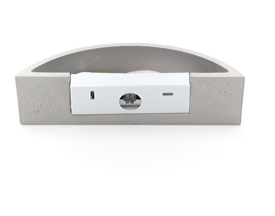 Deko-Light Wandaufbauleuchte Sarin, E14, max. 25W, Beton, grau 341178