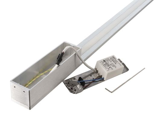 Deko-Light Wandaufbauleuchte Larga 910, Warmweiß, silber 341209