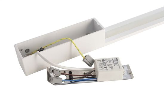 Deko-Light Wandaufbauleuchte Larga 910, Warmweiß, weiß, satiniert 341210