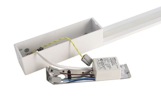 Deko-Light Wandaufbauleuchte Larga 910, Warmweiß, weiß, satiniert 341210