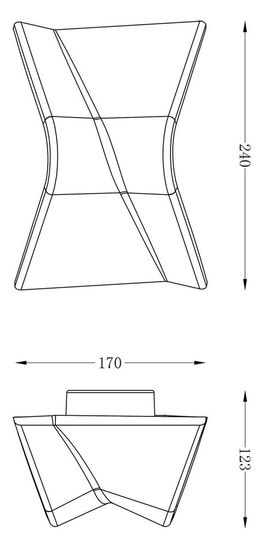 Deko-Light Wandaufbauleuchte FLY I, Warmweiß, Gips, Weiß, überstreichbar 341222