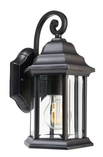 Deko-Light Wandaufbauleuchte Saiph, E27, max. 60W, Alu, Schwarz, IP23 341244