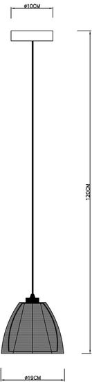 Deko-Light Pendelleuchte Filo Mob, E27, max. 60W, Metall, silber 342025