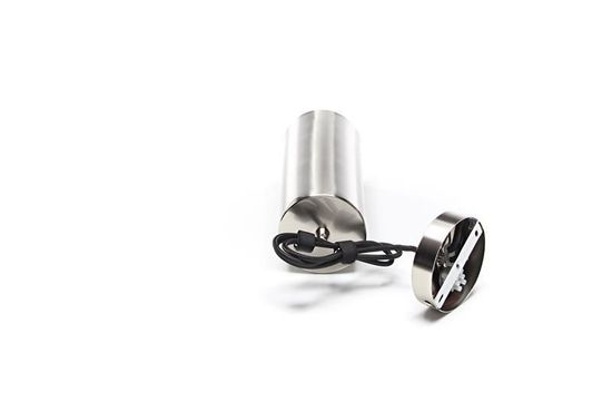 Deko-Light Pendelleuchte Barrel, E27, max. 40W, Metall, silber, satiniert 342050