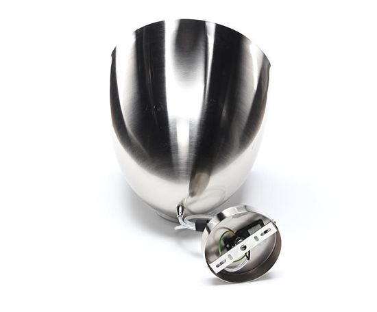 Deko-Light Pendelleuchte Bell, E27, max. 40W, Metall, silber, satiniert 342053