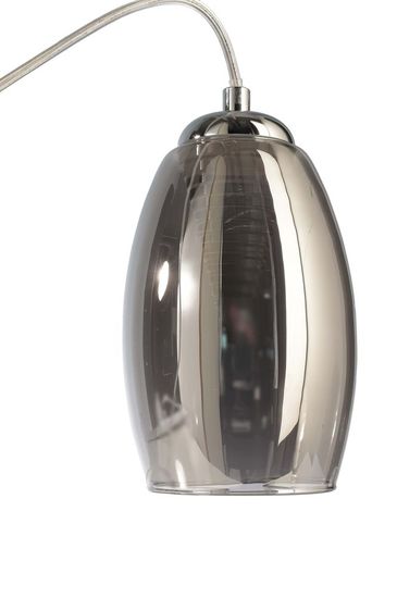 Deko-Light Pendelleuchte Electra, Warmweiß, Glas, silber, Chrom 342117