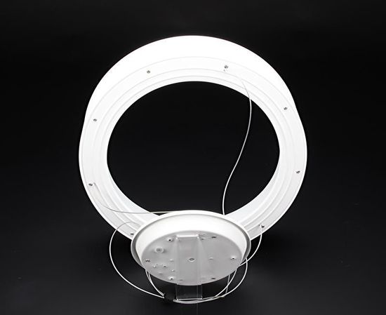 Deko-Light Pendelleuchte Sculptoris 45, Warmweiß, Aluminium, Signalweiß, matt 342122