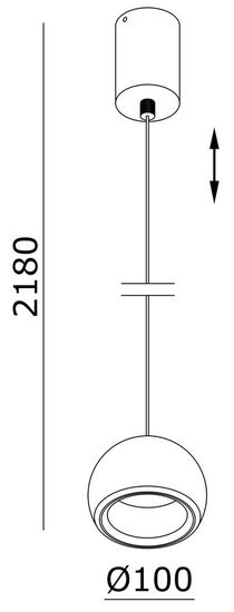 Deko-Light Pendelleuchte Heze I, Warmweiß, Signalweiß, matt 342126