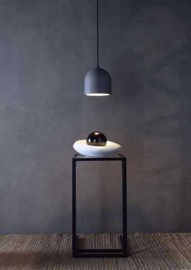 Deko-Light Pendelleuchte Concreto I, E27, max. 25W, Beton, grau 342128