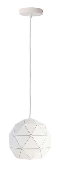 Deko-Light Pendelleuchte Asterope rund 250, E27, max. 40W, Metall, weiß, matt 342129