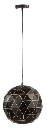 Deko-Light Pendelleuchte Asterope rund 500, E27, 3x max. 40W, Metall, schwarz, matt 342134