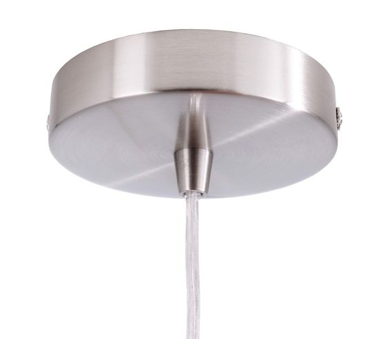 Deko-Light Pendelleuchte Ankaa 280, E27, max. 40W, Metall, Edelstahl, gebürtstet 342138