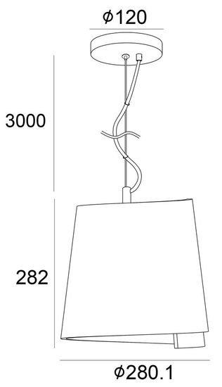 Deko-Light Pendelleuchte Twister II, E27, max. 40W, Gips, Weiß 342145