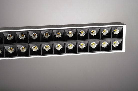 Deko-Light Pendelleuchte Office Three DALI 2.0, Neutralweiß, Aluminium, Signalweiß 342147