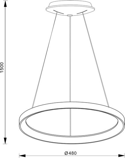 Deko-Light Pendelleuchte Merope 480mm, Warmweiß, Aluminium, Kaffee 342154