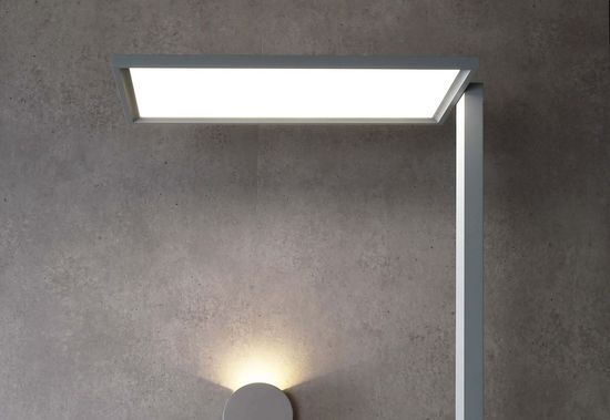 Deko-Light Stehleuchte Office One Transparent, dimmbar, Neutralweiß 343022