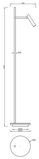 Deko-Light Stehleuchte Brahe, Warmweiß 343025