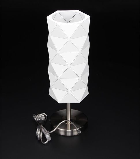 Deko-Light Tischleuchte Asterope linear, weiß, matt, E27, max. 40W 346003