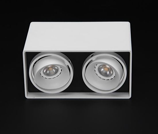 Deko-Light Deckenaufbauleuchte Mona II, GU10, 2x max. 50W, weiß 348004