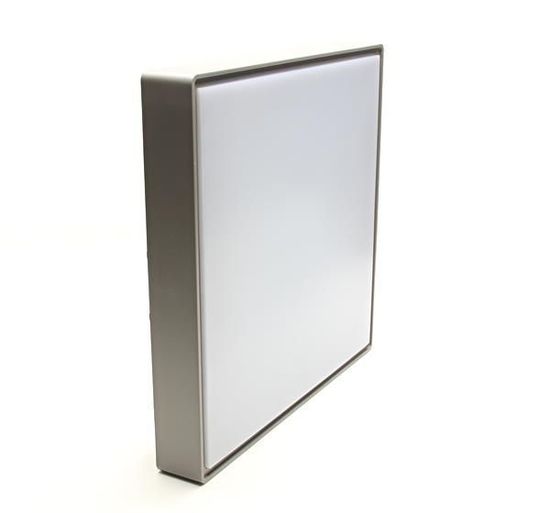 Deko-Light Deckenaufbauleuchte Quadrata III, Warmweiß, platingrau, IP65 348007