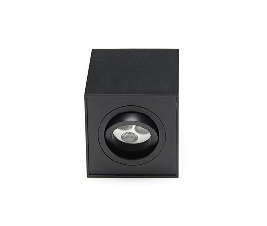 Deko-Light Deckenaufbauleuchte Dato, GU10, max. 50W, Alu, Schwarz 348024