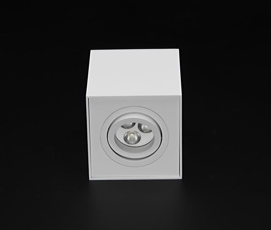 Deko-Light Deckenaufbauleuchte Dato, GU10, max. 50W, Alu, Weiß 348025