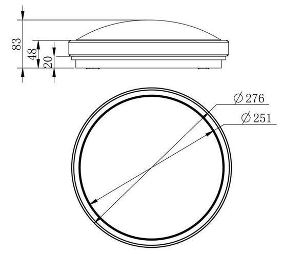 Deko-Light Deckenaufbauleuchte Helen I 3 colour, Warmweiß + Neutralweiß + Kaltweiß, Silber, IP54 348051