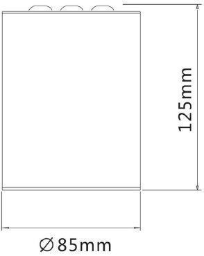 Deko-Light Deckenaufbauleuchte Luna 20, Neutralweiß, Reinweiß, mattiert 348057