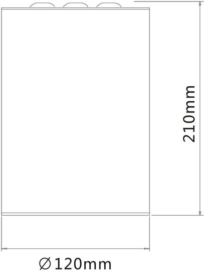 Deko-Light Deckenaufbauleuchte Luna 40, Neutralweiß, Signalschwarz, mattiert 348066