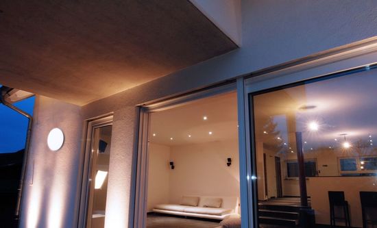 Deko-Light Deckenaufbauleuchte Mensae rund, Warmweiß, dunkelgrau, IP54 348072