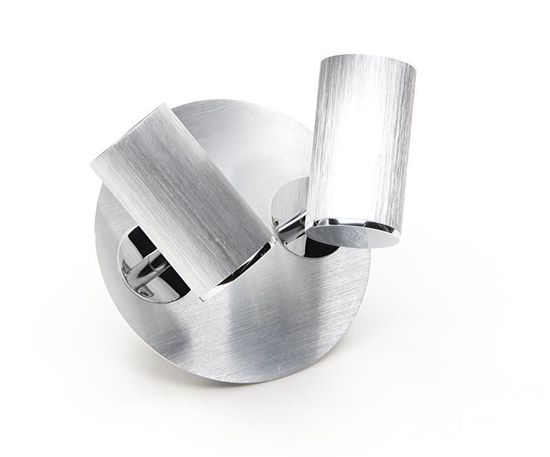 Deko-Light Deckenaufbauleuchte Indi II, GU10, 2x max. 50W, Alu, Silber 348086