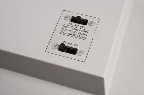 Deko-Light Deckenaufbauleuchte Draconis, Warmweiß + Neutralweiß, 220-240V AC/50Hz, 45W/ 55W/ 72W, Aluminium Druckguss 348099