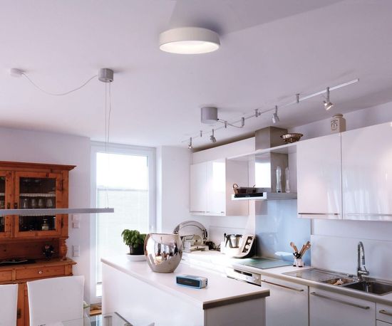 Deko-Light Deckenaufbauleuchte Sculptoris 60, Warmweiß, Aluminium, Signalweiß, matt 348105