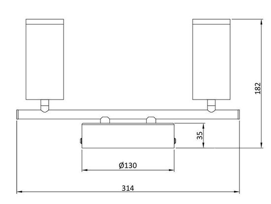 Deko-Light Deckenaufbauleuchte Becrux II, Warmweiß, Aluminium Strangpressprofil, silber 348112